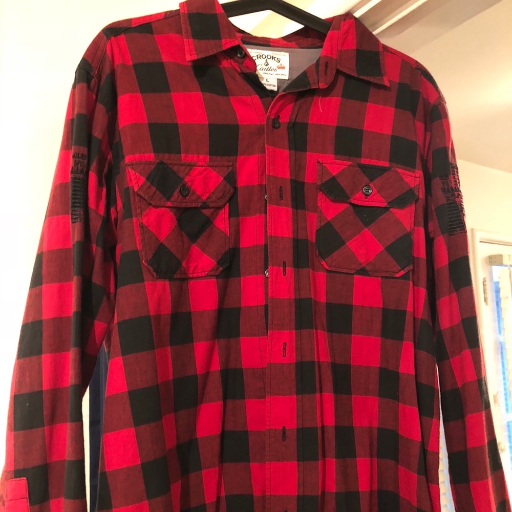 Men’s Crooks & Castles Flannel size L